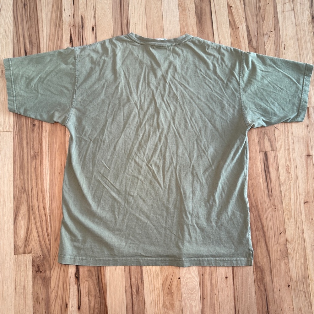 Vintage Reebok Logo Stripe 100% Cotton T-Shirt Y2K - Picture 8 of 10